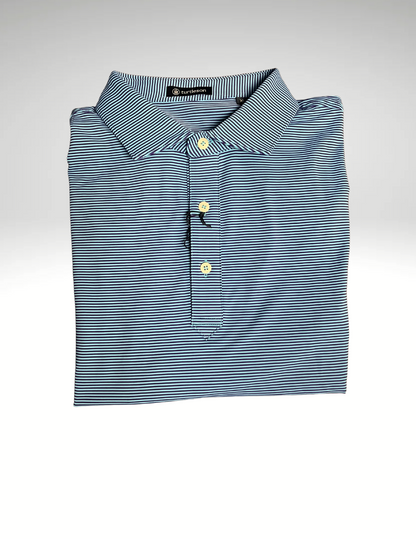 Men's Turtleson Polo - Kershaw Stripe Performance Polo