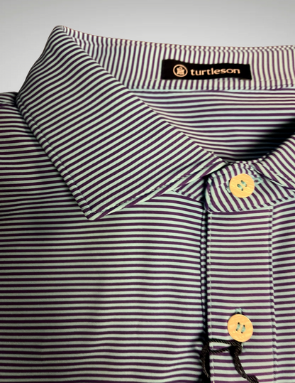 Men's Turtleson Polo - Kershaw Stripe Performance Polo