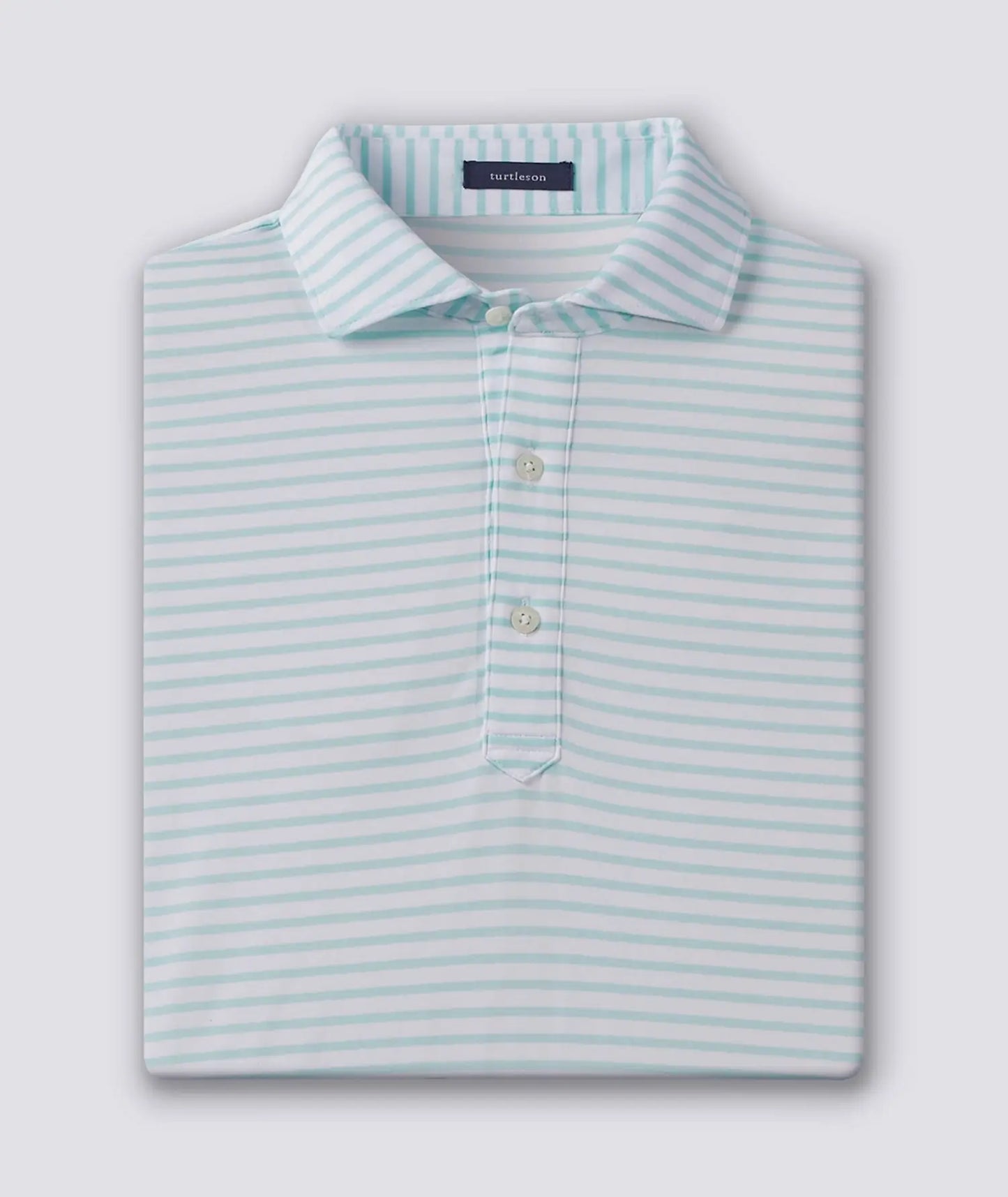 Men's Turtleson Polo - Gus Stripe Performance Polo