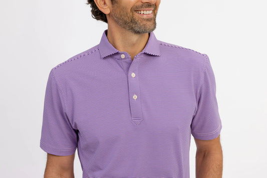 Men's Turtleson Polo - Kershaw Stripe Performance Polo