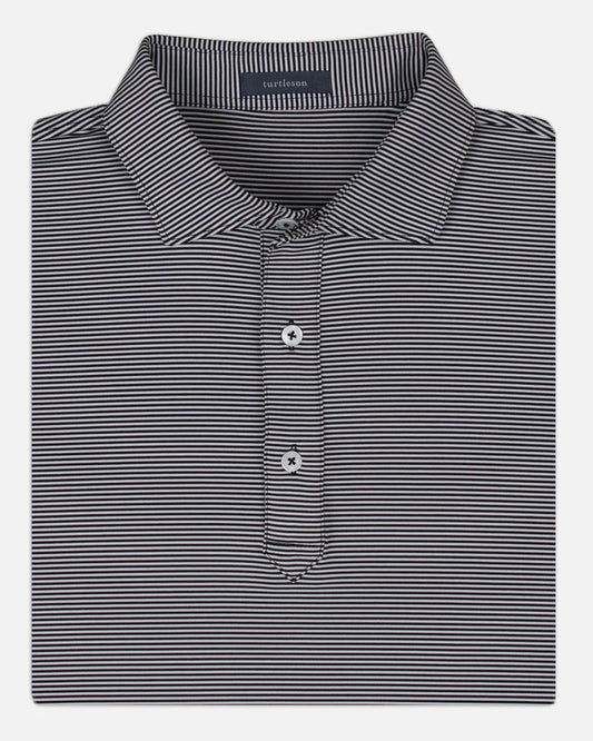 Polo - Carter Black Stripe